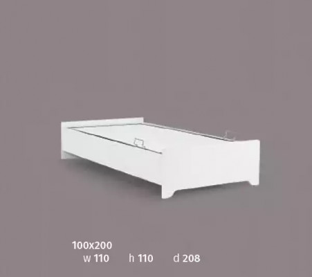 Design Betten Kinderbett Jugendzimmer Bett Möbel Gepolstert 100x200cm