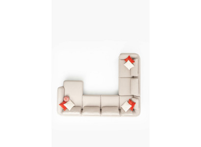 Eckcouch Möbel Polster Sofa Couchen Wohnzimmer Wohnlandschaft Stoff