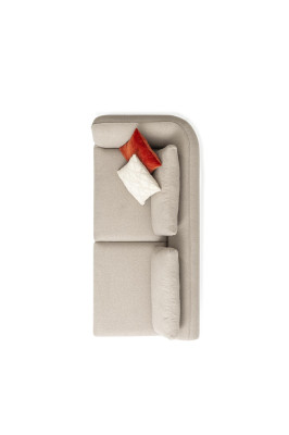 Sofa L- Form Wohnzimmer Ecksofa Beige Luxus Modern Stil 402x227 Möbel