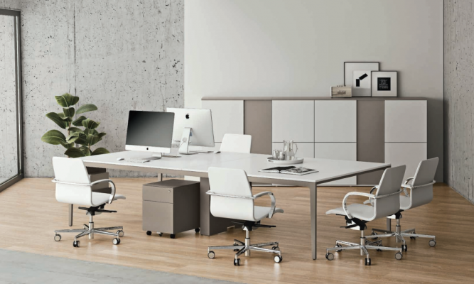 Besprechungstisch Meeting 320cm groß Tisch Konferenztisch Modern Büro Tische neu