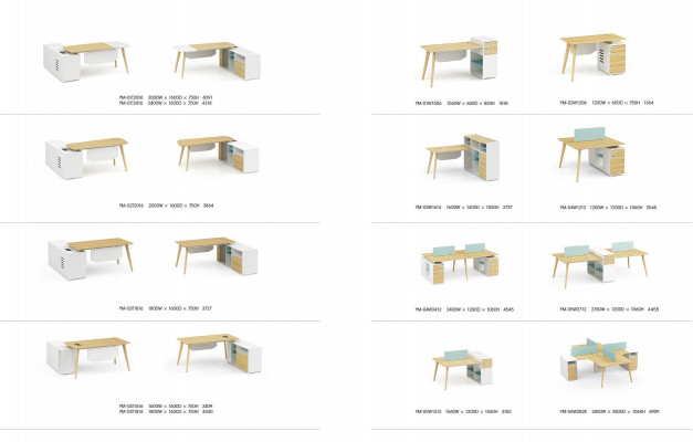 Büroeinrichtung 2tlg. Chef Tisch + Aktenschrank Regal Set Schreibtisch