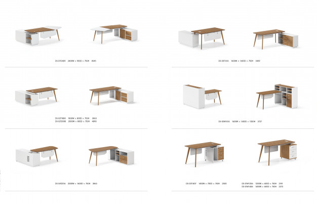 Arbeits Schreib Büro Tisch Luxus Klasse Designer Möbel mit Schubladen Tische