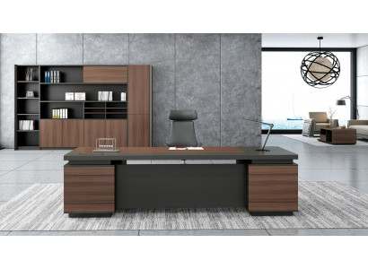 Eckschreibtisch Kabelkanal Home Office Tisch groß Chef Tische Schreibtisch