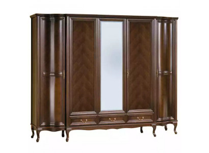 Kleiderschrank Schlafzimmer Holz Schrank Art déco Stil Barock Schränke