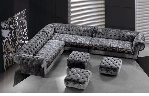 Design Dreisitzer Sitzer Set Sofa Polster Couchen Couch Modern Luxus 250x350cm