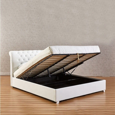 Chesterfield Designer Bett Schlafzimmer Kunstleder Polster 140/160/180/200 cm