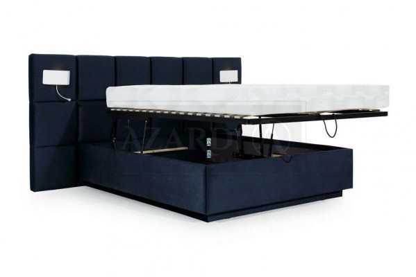 Schlafzimmer Design luxus Bett 200x200 Texil Betten Doppel Bettgestell