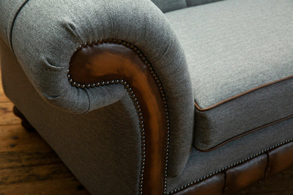 Chesterfield Ledersofa Stoffsofa Sofa Couch Polster Wohnzimmer Maßanfertigung
