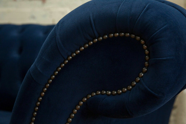 Chesterfield Sofa Samt Viersitzer Design Sofas Polster Couchen Couch Samt 265cm