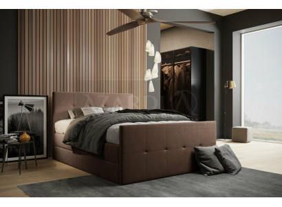 Chesterfield Bett Polsterbett Doppelbett Betten xxl Design Luxus Boxspringbett