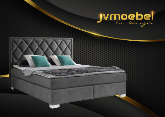 Bett Textil Schlafzimmer Design Möbel Modern Luxus Betten 180x200 gelbe samt neu