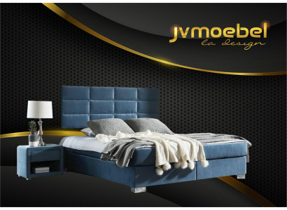 Bett Textil Schlafzimmer Design Möbel Moderne Luxus Betten Bettgestell Stoff Neu
