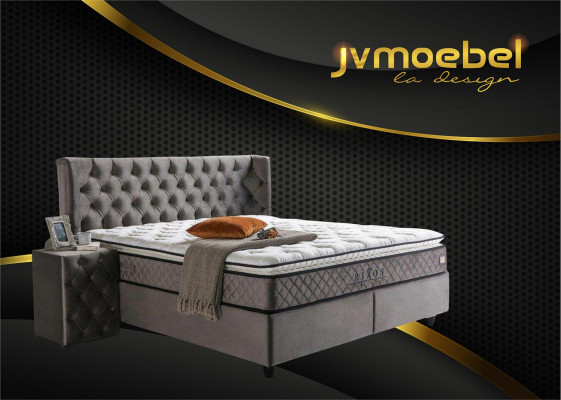 Modernes Design 2x Nachttische Chesterfield Textil Schlafzimmer Nachttische Neu