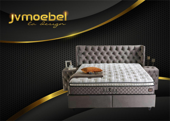 Modernes Design 2x Nachttische Chesterfield Textil Schlafzimmer Nachttische Neu