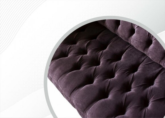 Chesterfield Sofa Couch Polster Sofas Klassischer 2 Sitz Sitz Samt Zweisitzer