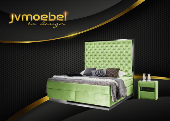 Boxspringbett Stoff Möbel Betten Bett Textil Schlafzimmer Design Chesterfield