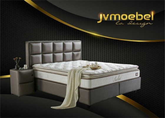Bett Leder 2er Nachttisch 3 tlg. Schlafzimmer Set Möbel Modern Quality Betten Neu