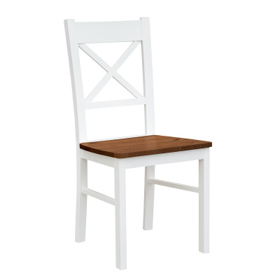 Landhaus Sessel Stuhl 1x Esszimmer Echtholz Lounge Sitz Polsterstuhl Holz Neu