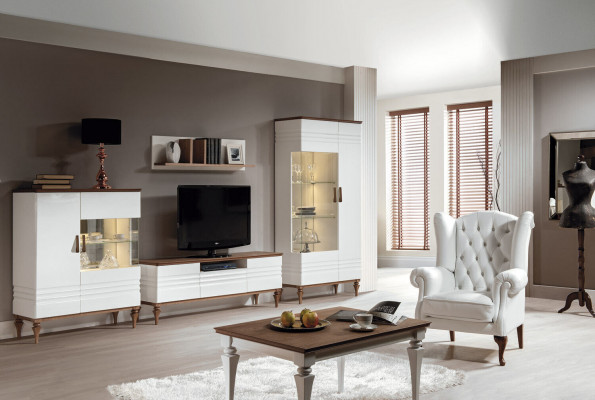 Großer Tisch Esstisch Holztisch Konferenztisch Ausziehbar 220cm Model TO-S1