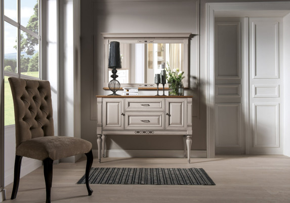 Klassische Kommode Vitrine Kommoden Vitrinen Kommodenschrank Schrank FL-K2A