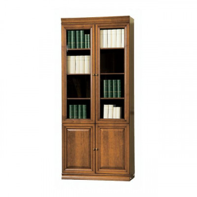 Klassische Schrank Bücherschrank Bücherregal Vitrine Vitrinenschrank Glasschrank