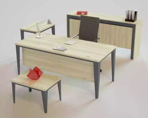 Büromöbel moderner Schreibtisch Couchtisch Kommode Beistelltisch 4tlg.