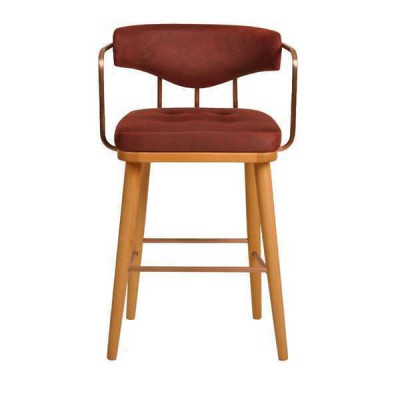 Stilvoll Barhocker Stuhl Designer Holzstuhl Esszimmerstuhl Hocker Bar Braun Neu