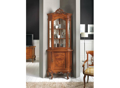 Schränke Holz Vitrinen Glas Schrank Echtholz Vitrine Wohnzimmer Möbel Anrichte