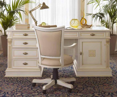 Luxus Schreibtisch Tisch Office Büro Antik Stil Rokoko Barock Schreibtische Neu