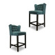Platzsparende Eleganz mit unserem 2er Set Barhocker