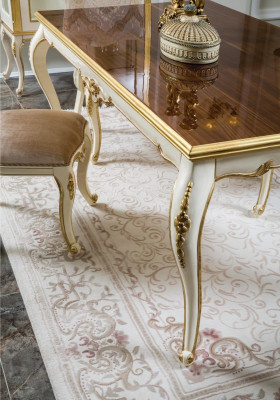 Französischer Esstisch Esszimmer Tisch Klassische Barock Rokoko Neu