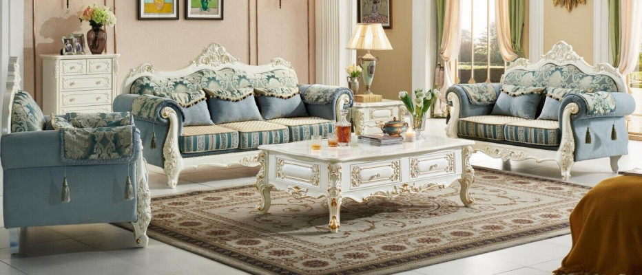 Sofagarnitur Set 3+2+1 Sitz Wohnzimmer Garnitur Design Klassisch 3tlg