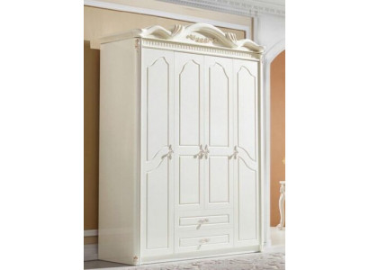 Klassischer Kleiderschrank Schrank Weiß Schränke Schlafzimmer Holz Neu