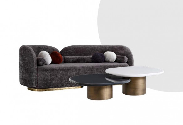 Bequemes Sofa Drei -Eierer für das Wohnzimmer modernes Stil Neues Modell