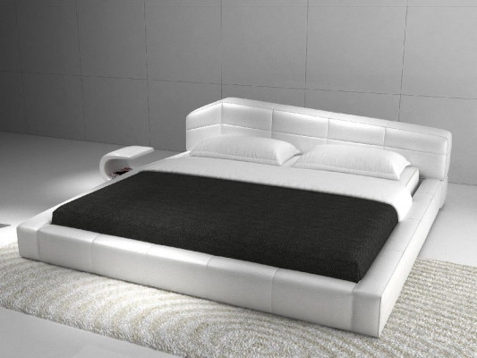 Modernes Hotel Gestell Schlaf Zimmer Luxus Leder Design Bett Doppel