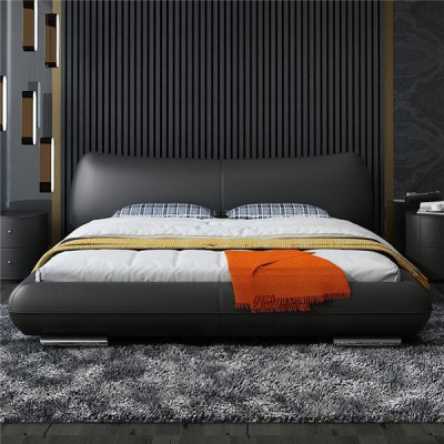 Betten Textil Leder Hotel Luxus Samt Polster Stoff Designer Bett Schlafzimmer