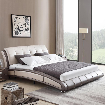 Design Leder Bett Polster Doppel Hotel Betten Schlaf Zimmer Ehe 180x200 cm