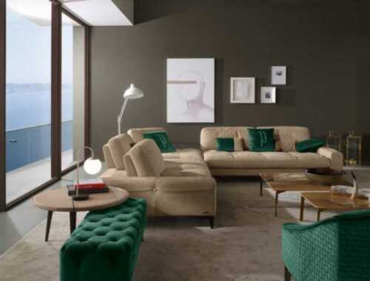 Leder L-Form Luxus Sofas Sofas Ecke Ecksofa Couch Italienische Möbel