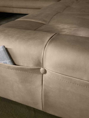 Leder L-Form Luxus Sofas Sofas Ecke Ecksofa Couch Italienische Möbel