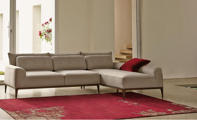 Ecksofa L Form Couch Luxus Möbel Sofa Grau Design Wohnzimmer Möbel Italienische
