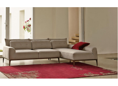 Ecksofa L Form Couch Luxus Möbel Sofa Grau Design Wohnzimmer Möbel Italienische