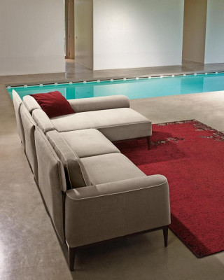Ecksofa L Form Couch Luxus Möbel Sofa Grau Design Wohnzimmer Möbel Italienische