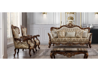 Couchgarnitur 3+1 Sitzer Sofa Sofas Couch Stoff Garnitur Gruppe Set Wohnzimmer