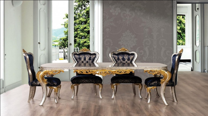 Tisch Esstisch Esszimmertisch Esszimmer Holz Tische Barock Ess Luxus Möbel Neu