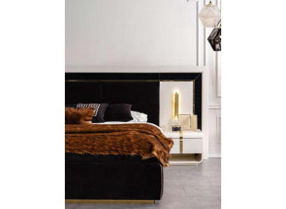 Weißer Nachttisch Luxus Beistelltisch Schlafzimmer Möbel Ablage Modern