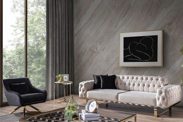 Moderner Schwarzer Samt Sessel Luxus Polsterstuhl Wohnzimmer Möbel Holz