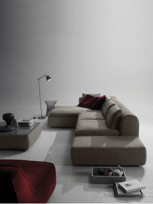 Ecksofa Couch Polsterung Couchen Sofa L-Form Möbel Grau Sofas Leder