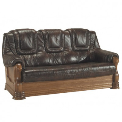 Wohnzimmer Ledercouch Sofagarnitur Set 3+2 Sitzer Sofa Couch Sitz Polster