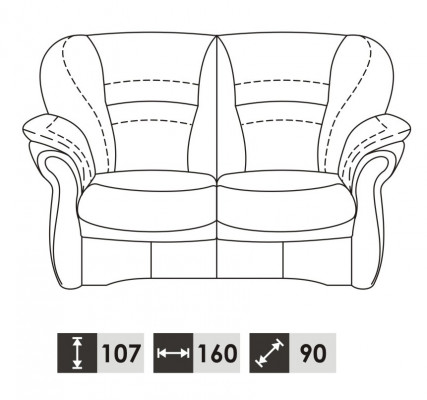 Zweisitzer Sofa 2 Sitzer Design Sofas Polster Moderne Sitz Stoff Leder Neu