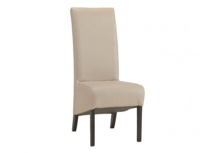 Design Lehnstuhl Sessel Holz Leder Polster Esszimmer Textil Gastro Stuhl